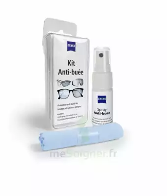 Zeiss Kit Spray Antibuée Fl/15ml + Tissu Microfibres à ODOS